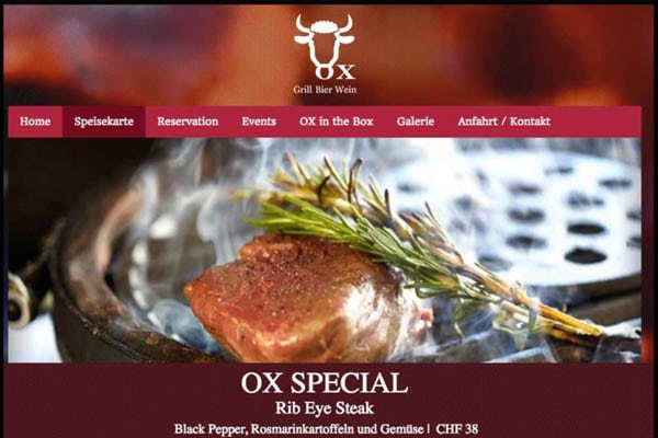 Social Media Marketing für Restaurant Ox in Adligenswil